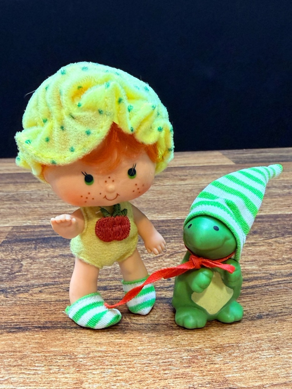 1979 AMERICAN GREETINGS CORP Apple Dumplin' Doll and 1982 Tea Time Turtle